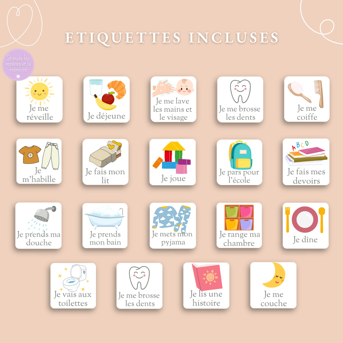 Routine encadrée – Printemps🌷 - Petit Bonheur