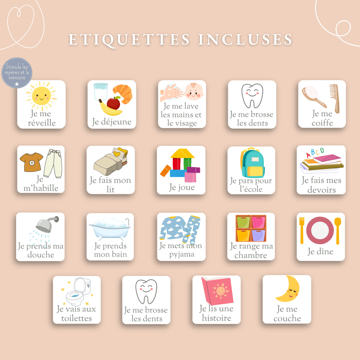 Routine encadrée – Océan 🐚 - Petit Bonheur