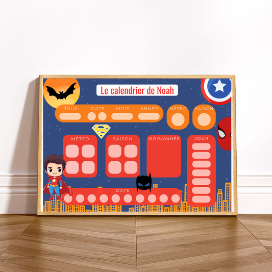 Calendrier Super Héros